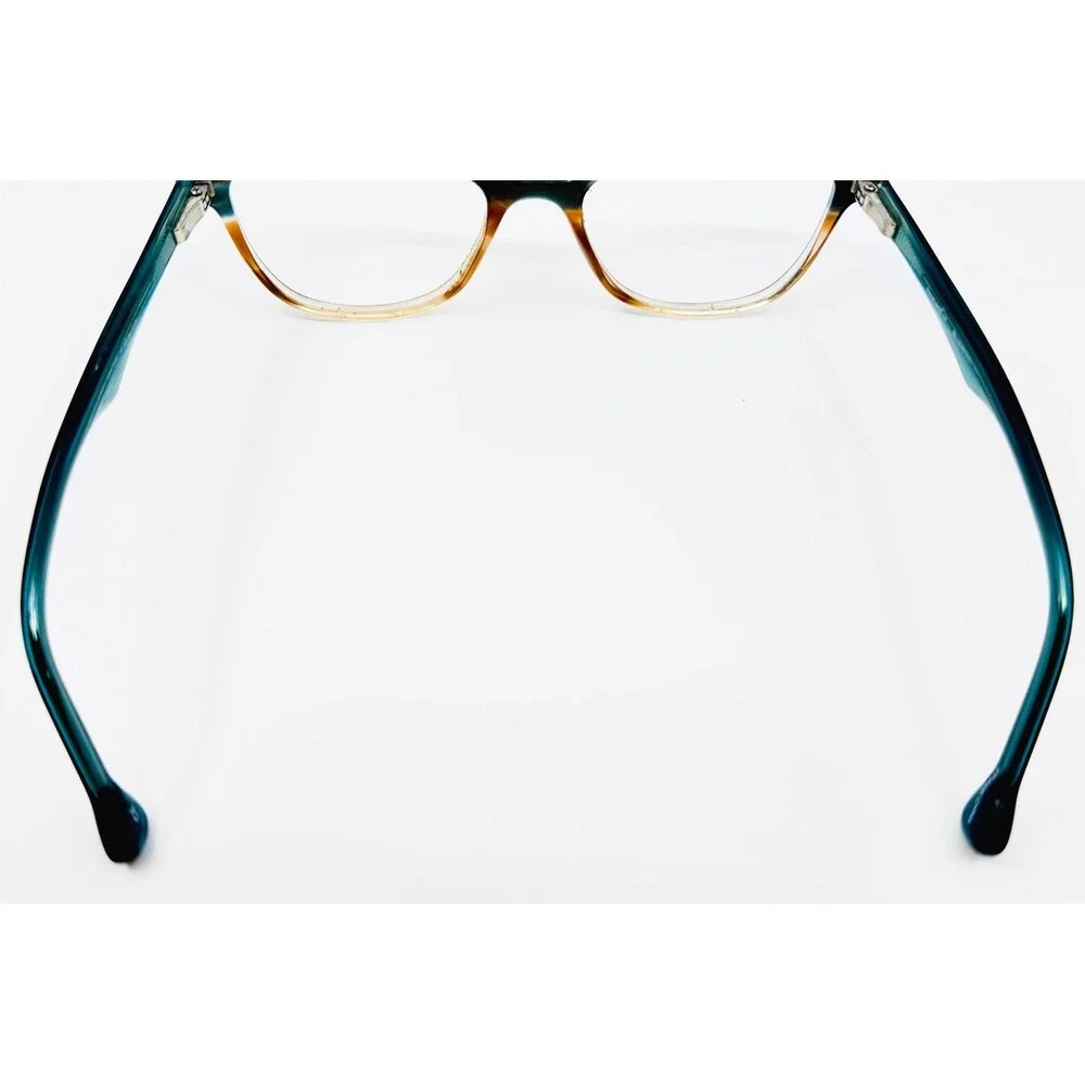 Pancake 17 Eyeglasses Women Blue Brown Cat Eye Frames Blueberry Pie 53-15